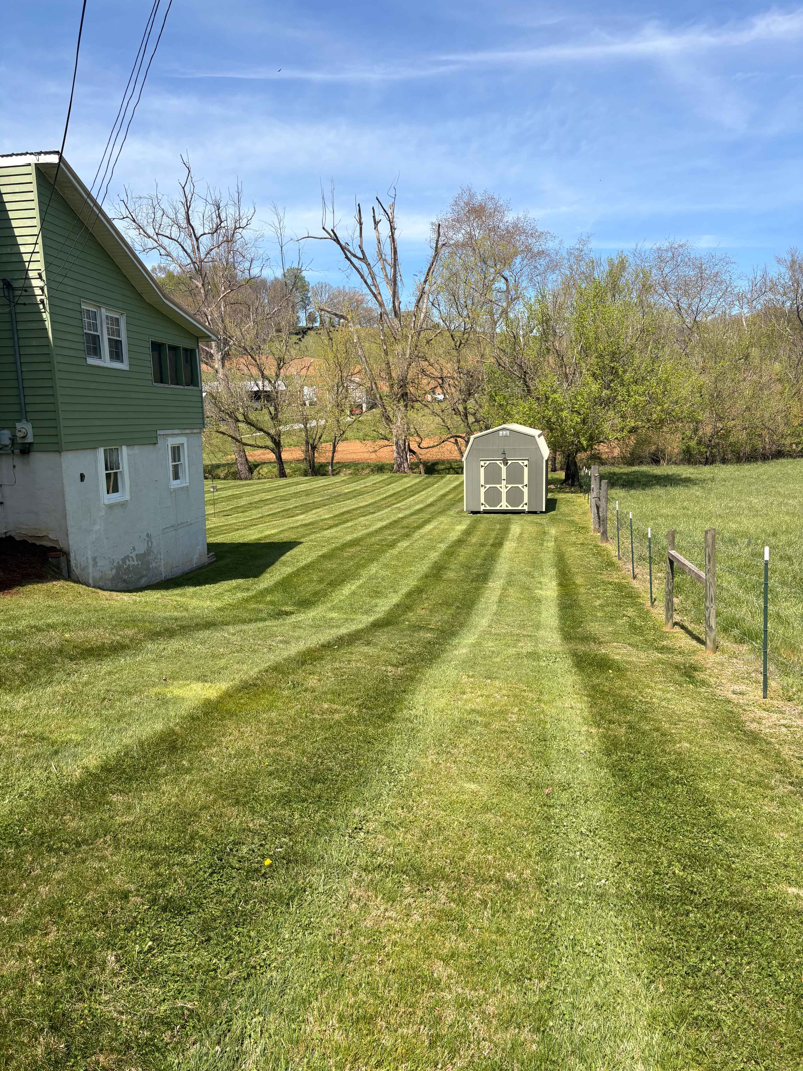 Fresh, maintained lawn in the Elizabethton area